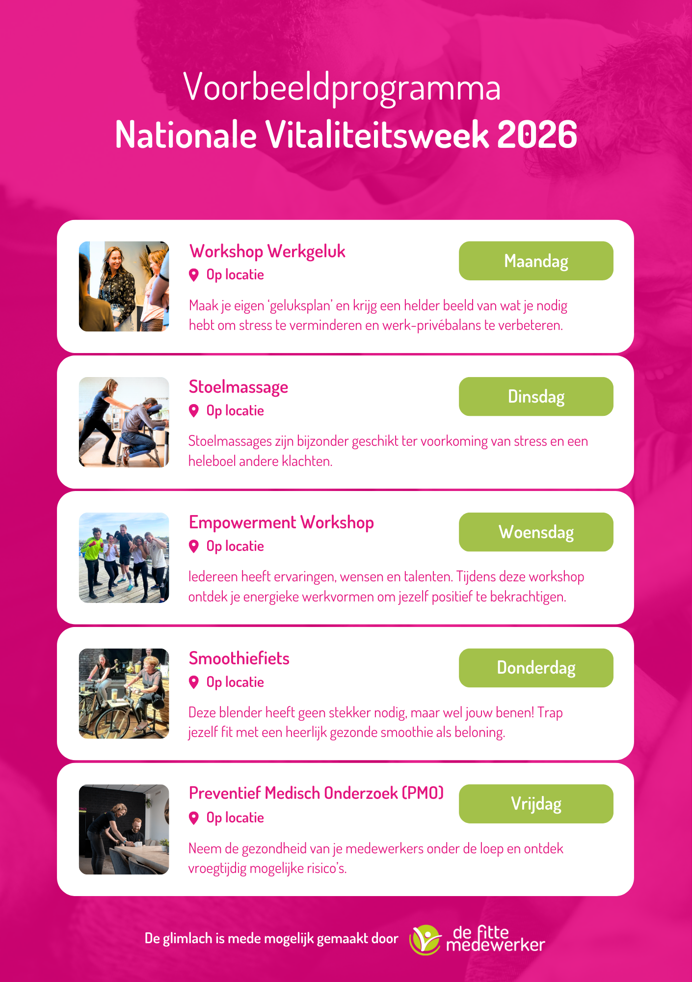 Voorbeeldprogramma Nationale Vitaliteitsweek 2026